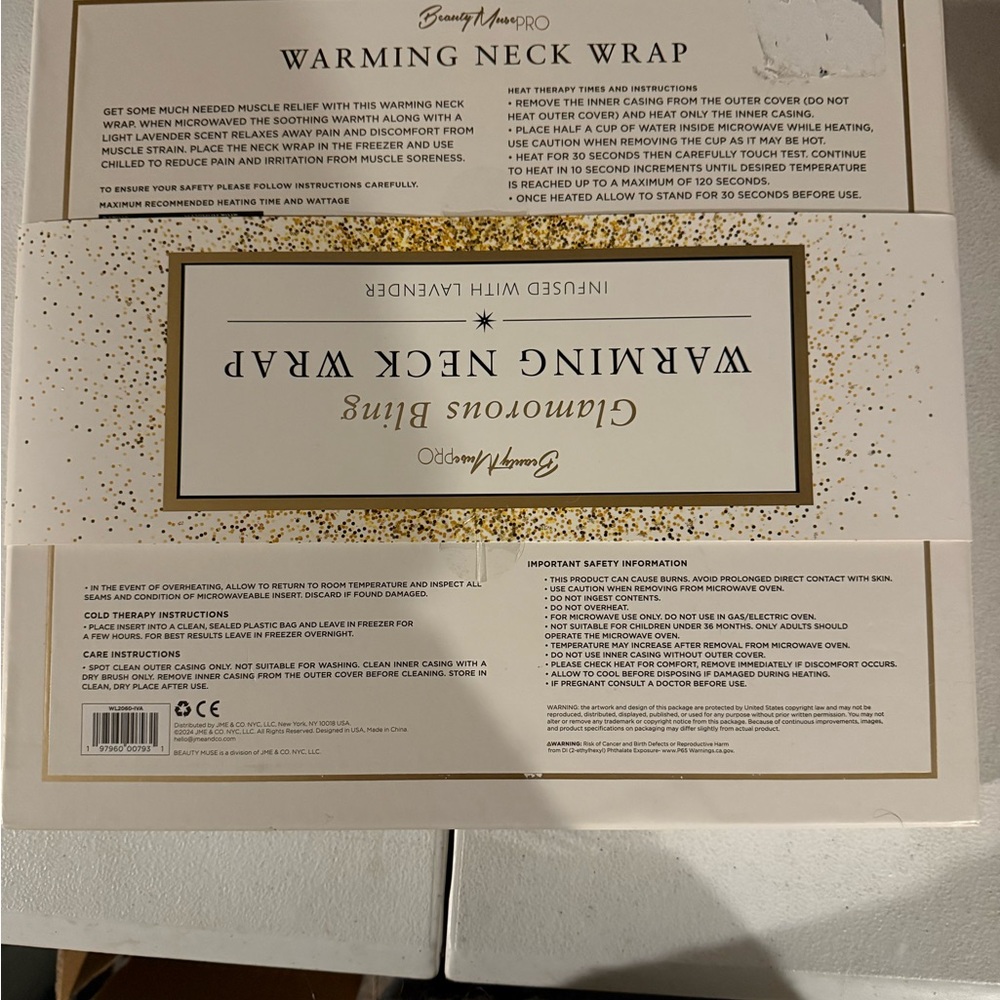 White Warming Neck Wrap - Picture 2 of 2